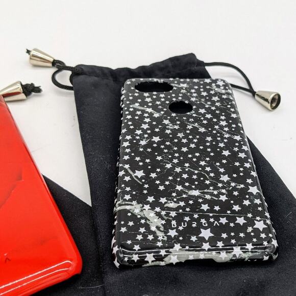 Burga Red Wave And Black Star Pixel 3 Phone Cases - Picture 3 of 6